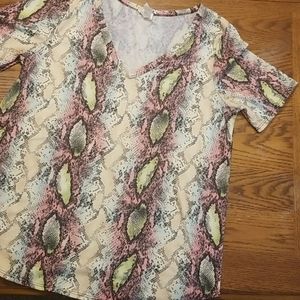 Bibi boutique snake skin shirt